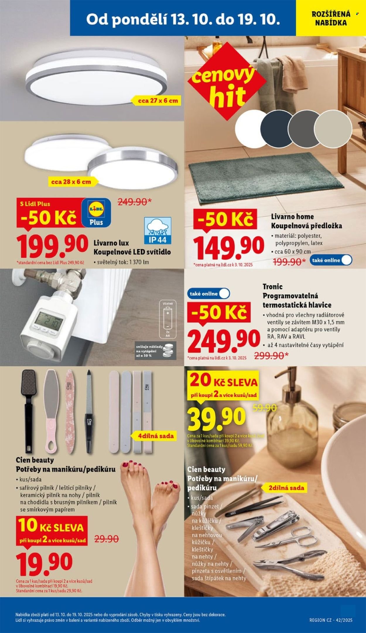 LIDL leták - Spotřební zboží (2025-10-13 - 2025-10-19)