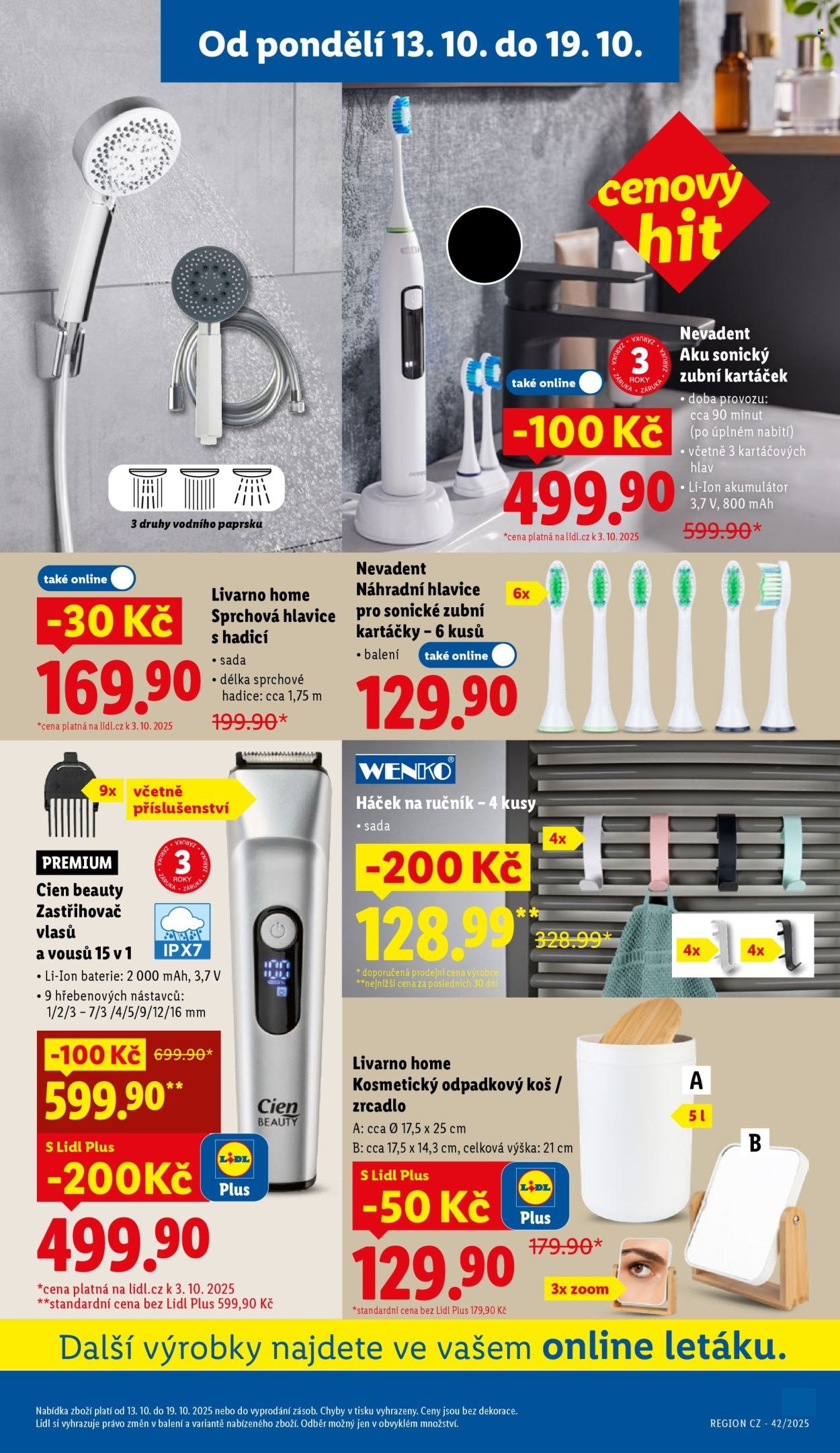 LIDL leták - Spotřební zboží (2025-10-13 - 2025-10-19)