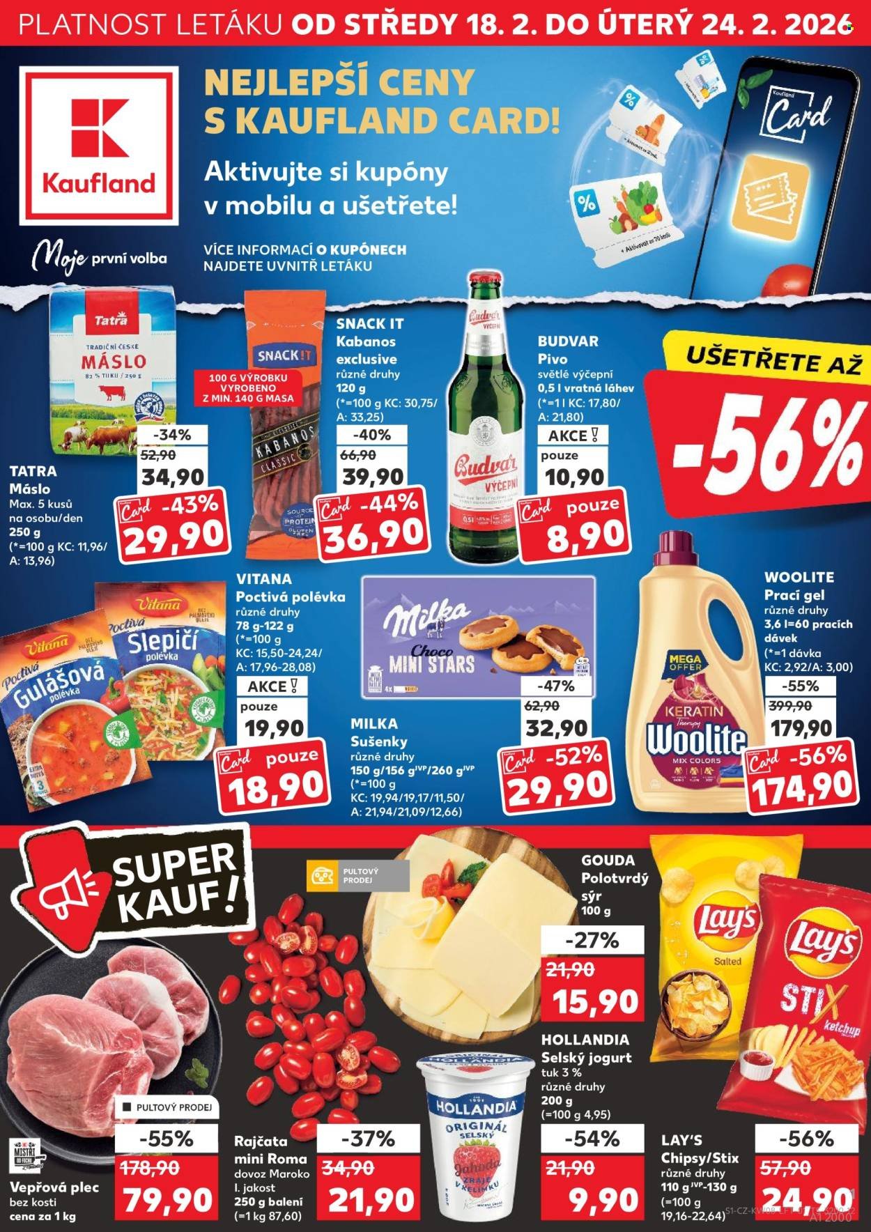 KAUFLAND leták - Od středy 18.2.2026 (2026-02-18 - 2026-02-24)