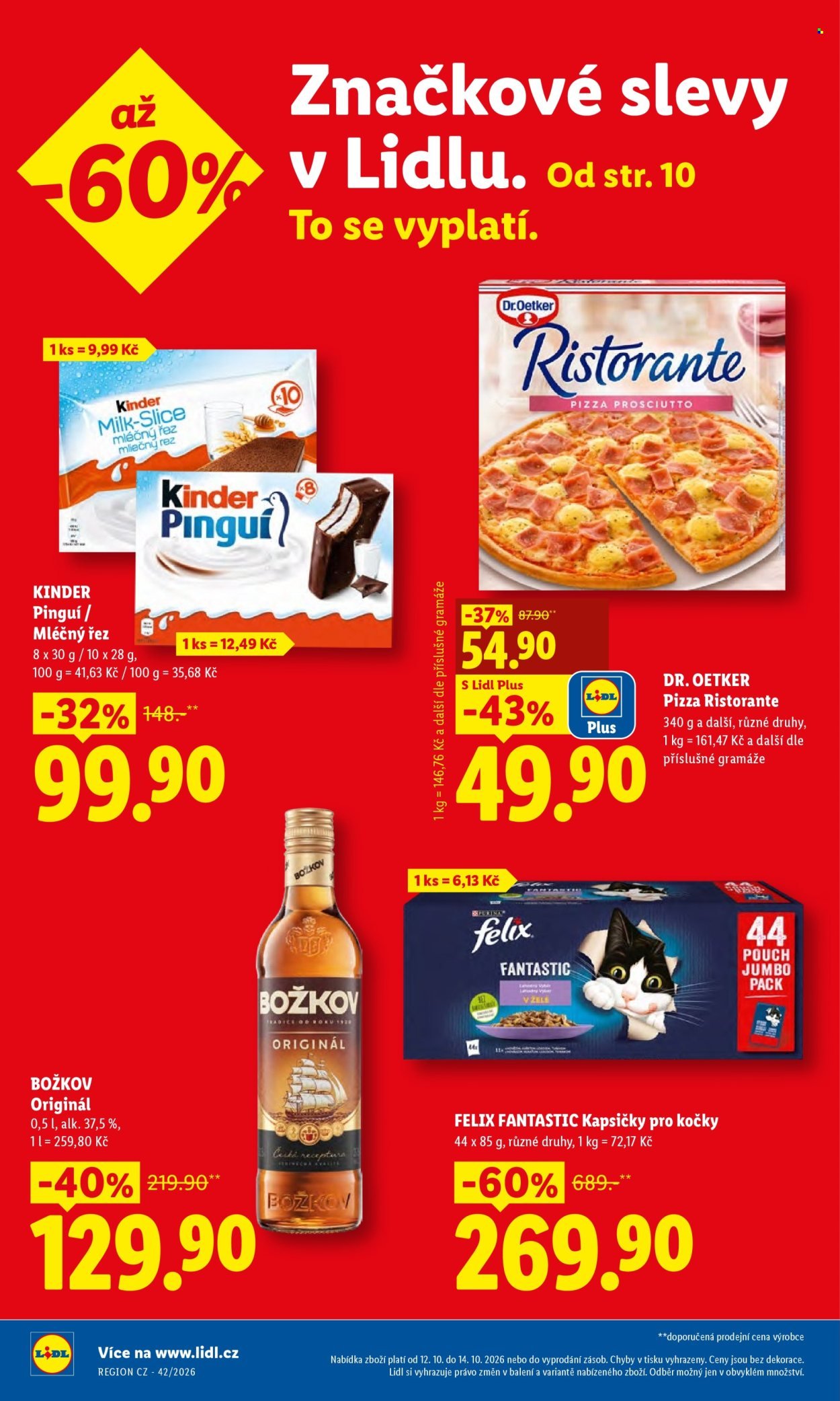 LIDL leták - Od pondělí 12.10.2026