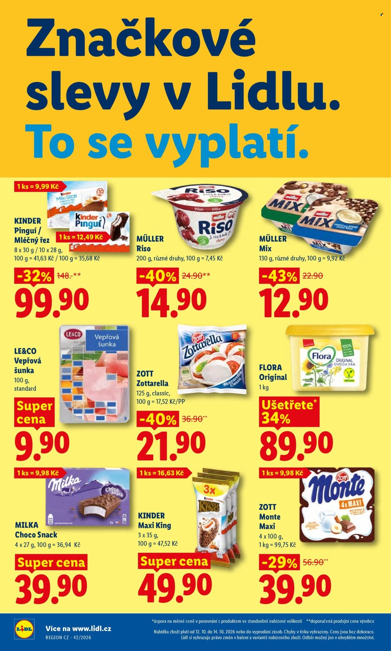 LIDL leták - Od pondělí 12.10.2026