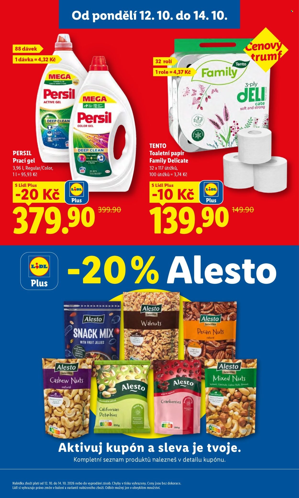 LIDL leták - Od pondělí 12.10.2026