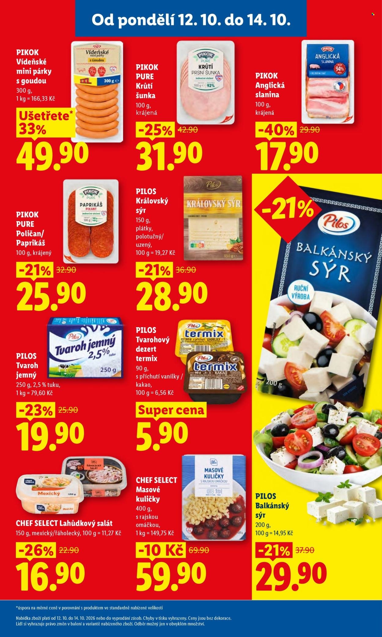 LIDL leták - Od pondělí 12.10.2026