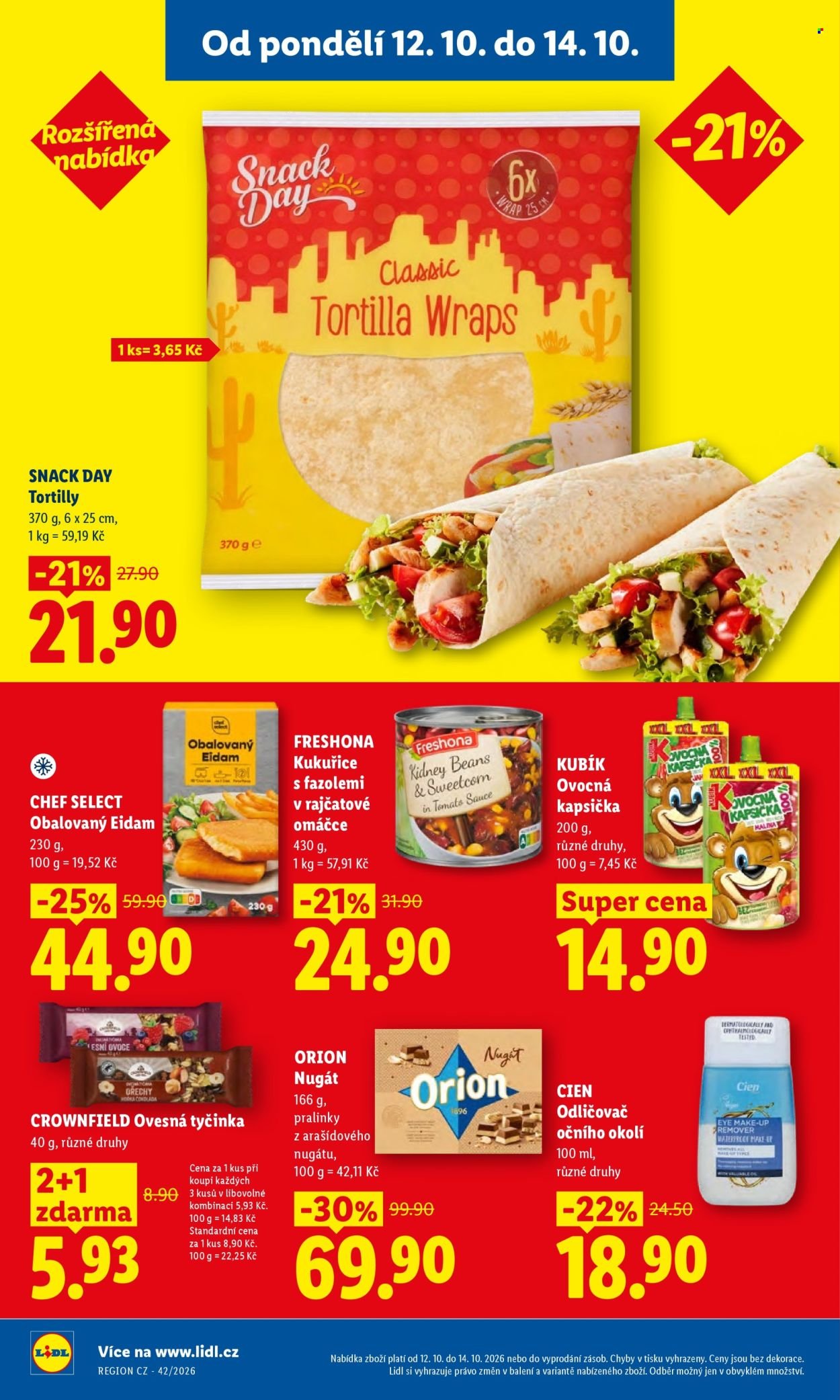 LIDL leták - Od pondělí 12.10.2026