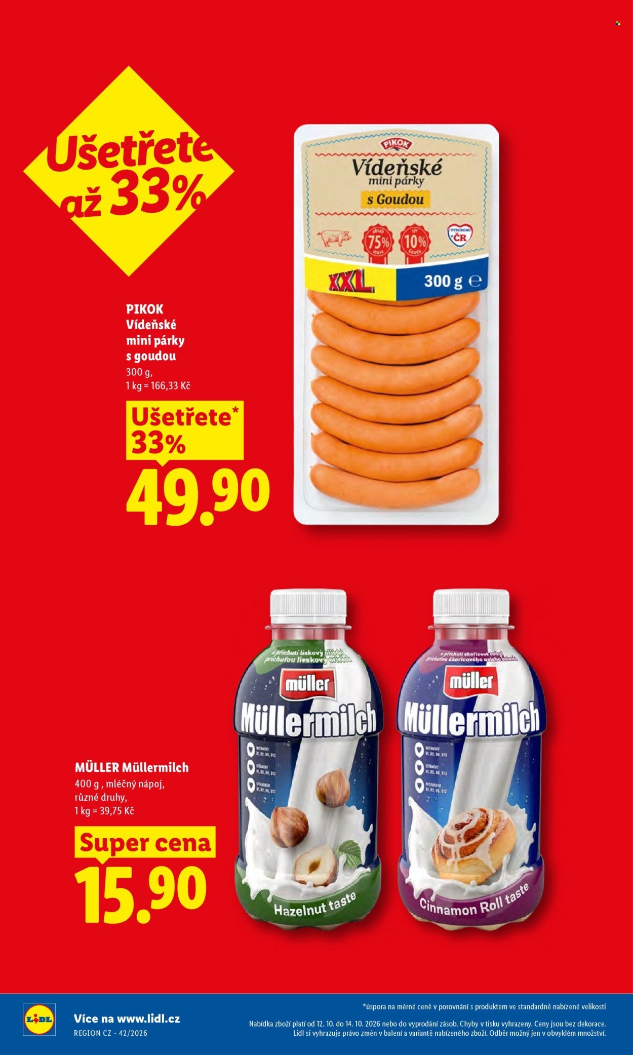 LIDL leták - Od pondělí 12.10.2026