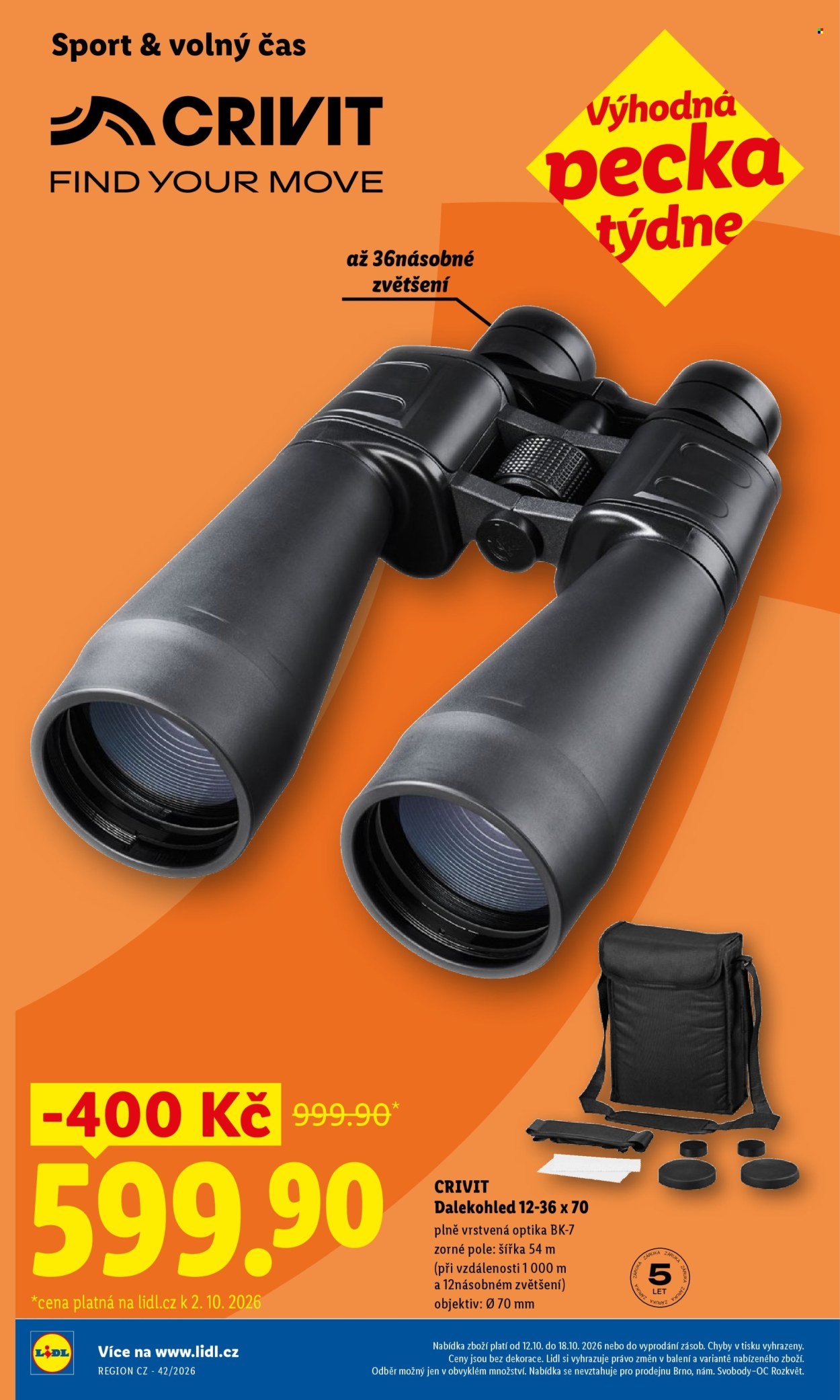 LIDL leták - Od pondělí 12.10.2026