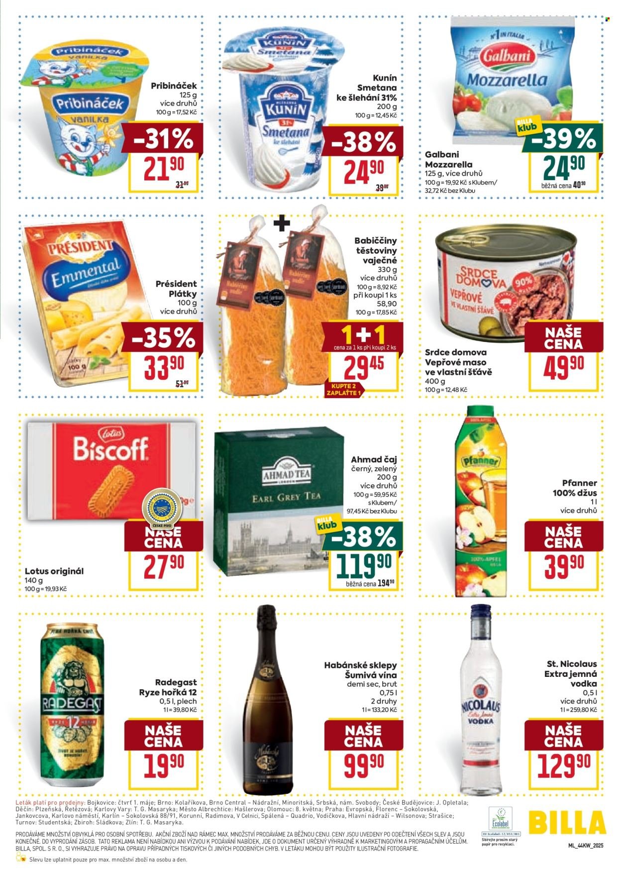 BILLA leták - Malý leták (2025-10-29 - 2025-11-04)