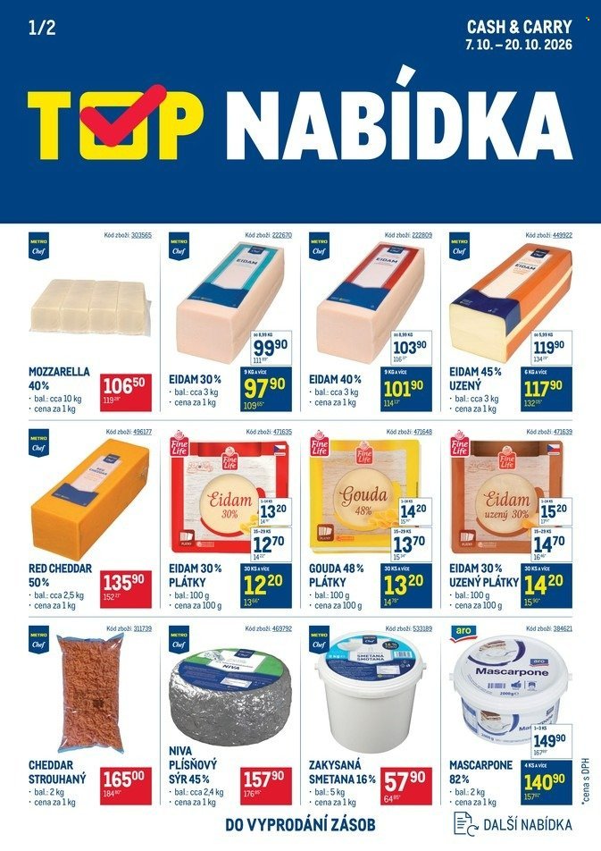 MAKRO leták - TOP mléčné výrobky