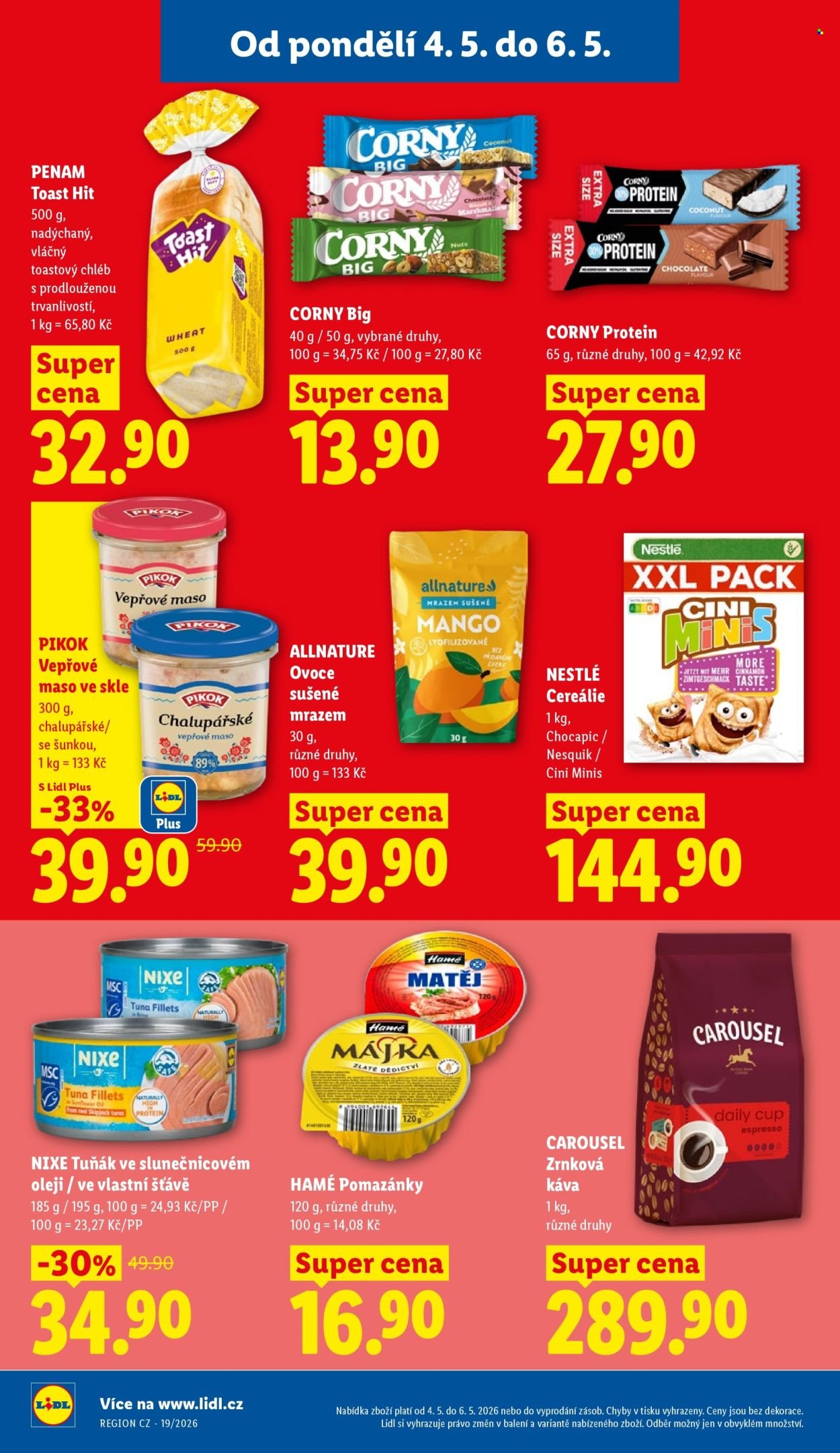 LIDL leták - Od pondělí 4.5.2026 (2026-05-04 - 2026-05-06)