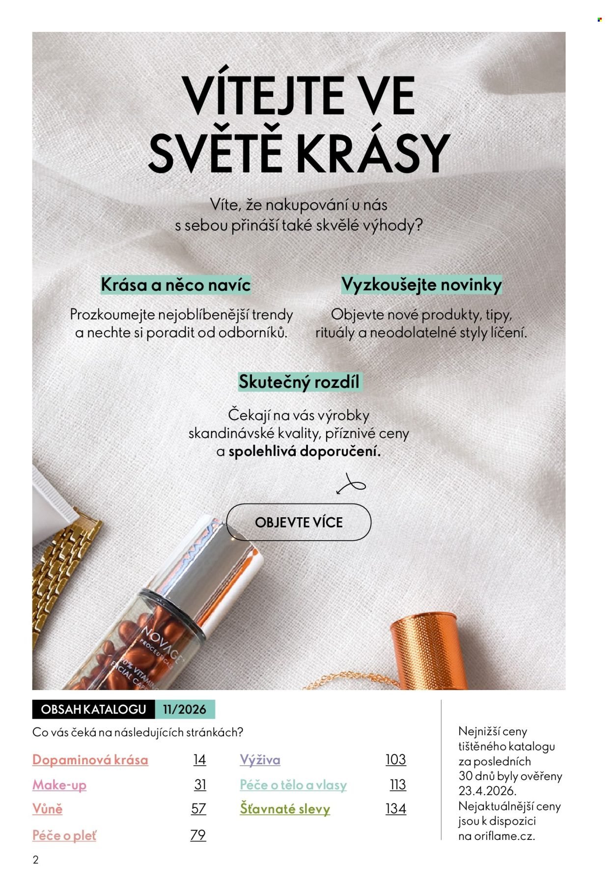 ORIFLAME leták - Od středy 29.7.2026