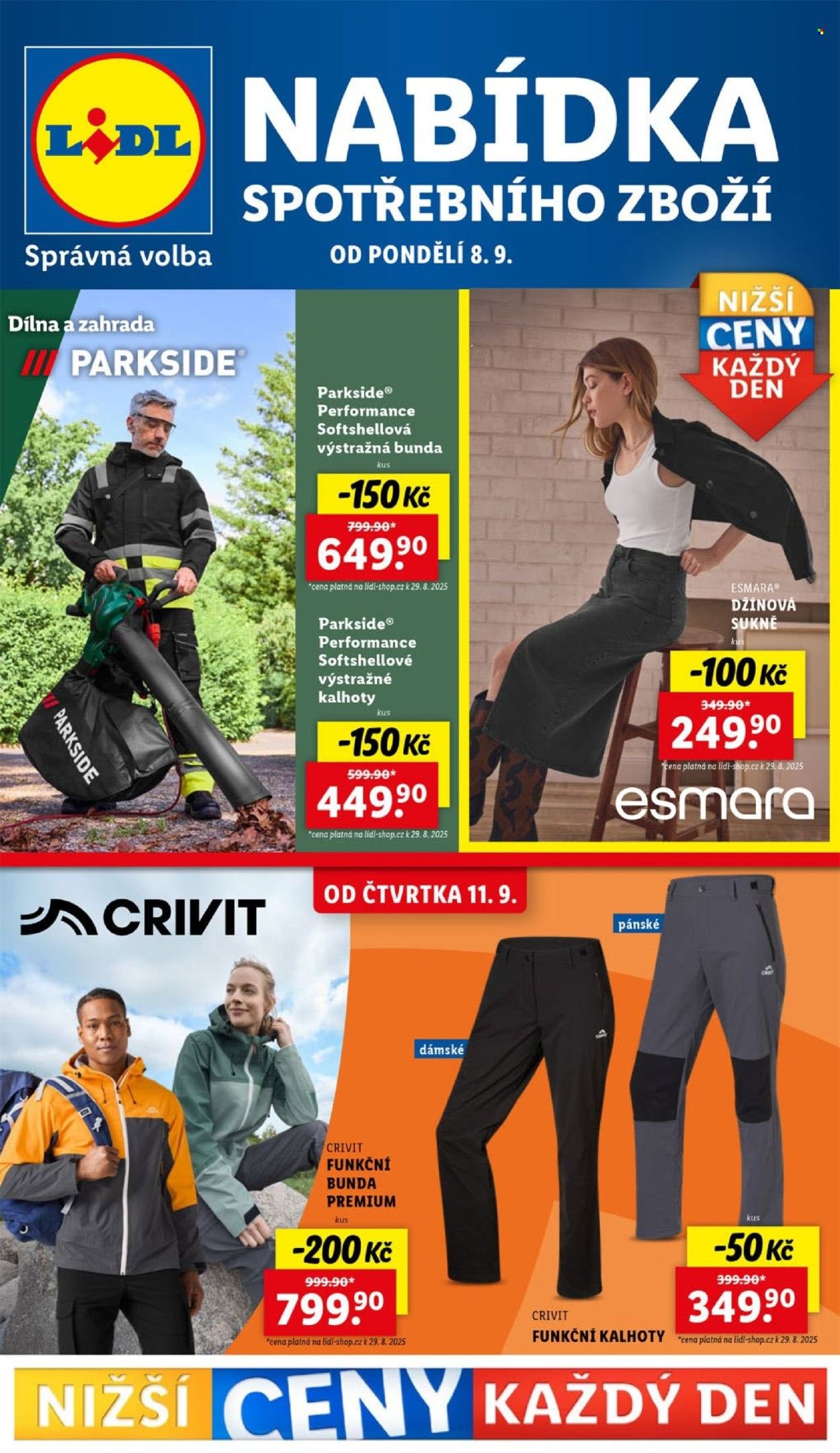 LIDL leták - Spotřební zboží (2025-09-08 - 2025-09-14)