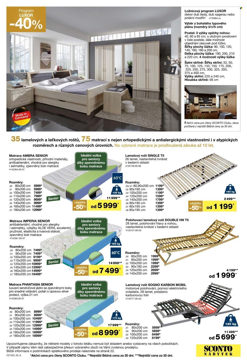 SCONTO NÁBYTEK leták - 2 za cenu 1 na matrace, rošty a toppery (2025-11-26 - 2025-12-21)