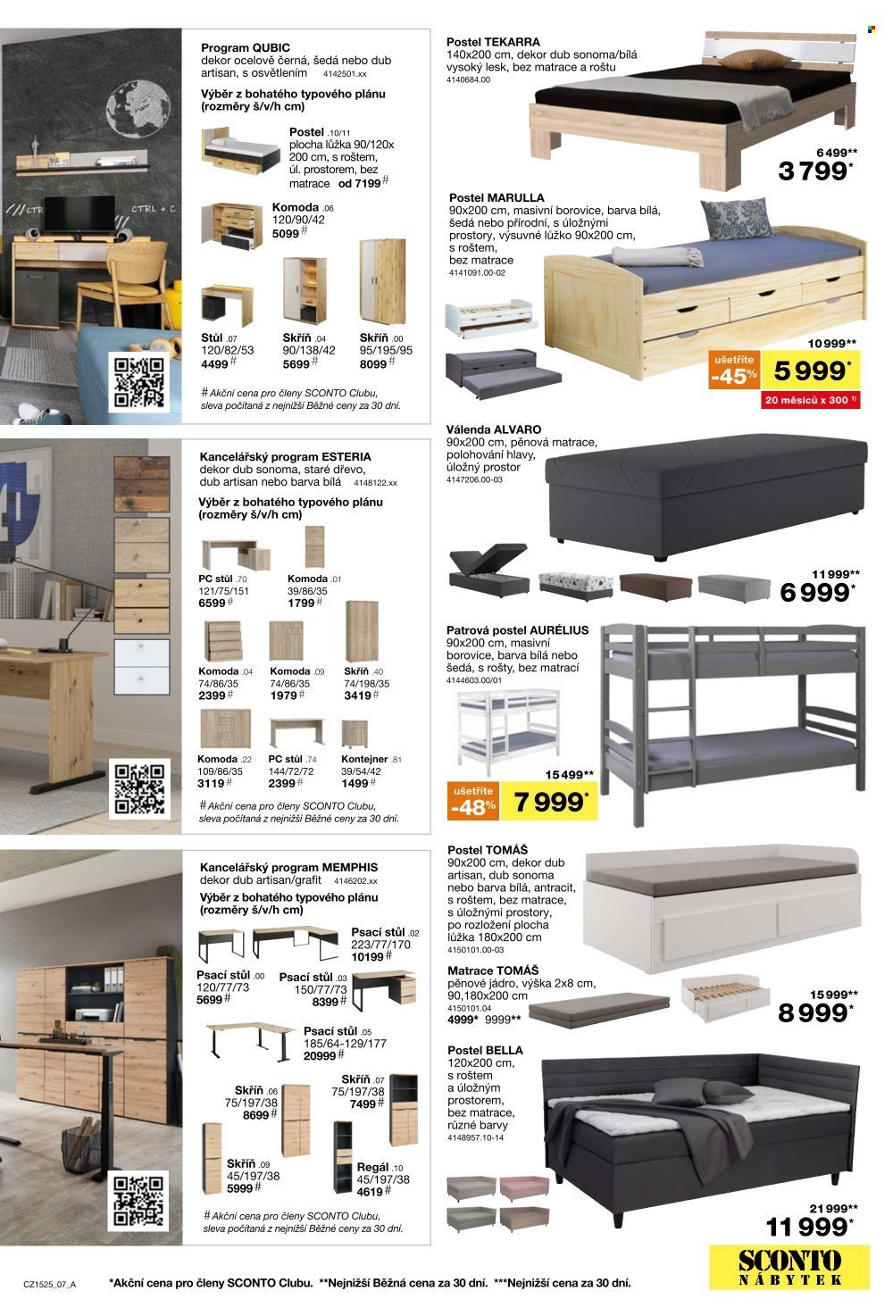 SCONTO NÁBYTEK leták - 2 za cenu 1 na matrace, rošty a toppery (2025-11-26 - 2025-12-21)