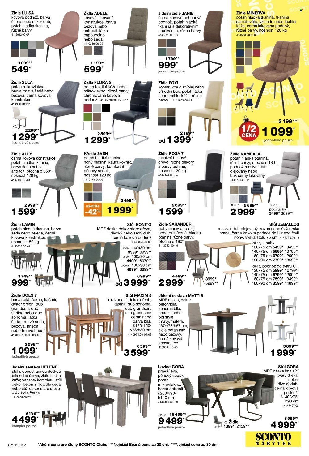 SCONTO NÁBYTEK leták - 2 za cenu 1 na matrace, rošty a toppery (2025-11-26 - 2025-12-21)