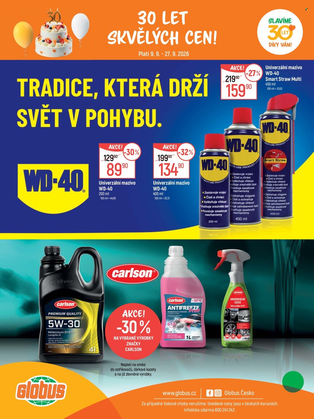 GLOBUS leták - Od středy 9.9.2026