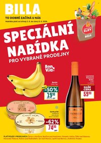 BILLA leták - Speciální nabídka: vybrané prodejny