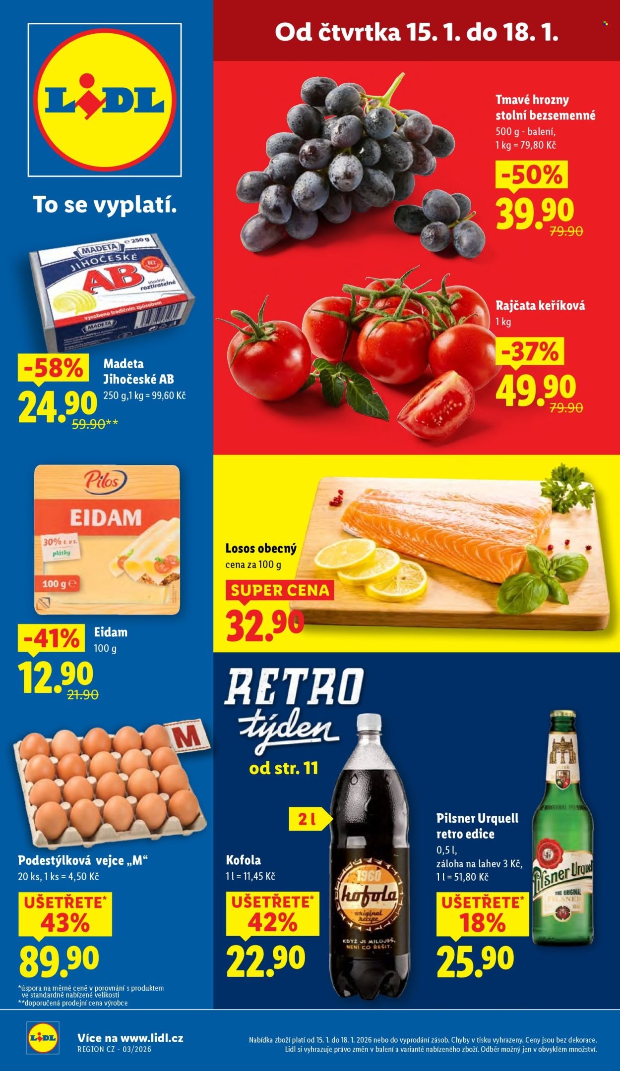 LIDL leták - Od čtvrtka 15.1.2026 (2026-01-15 - 2026-01-18)