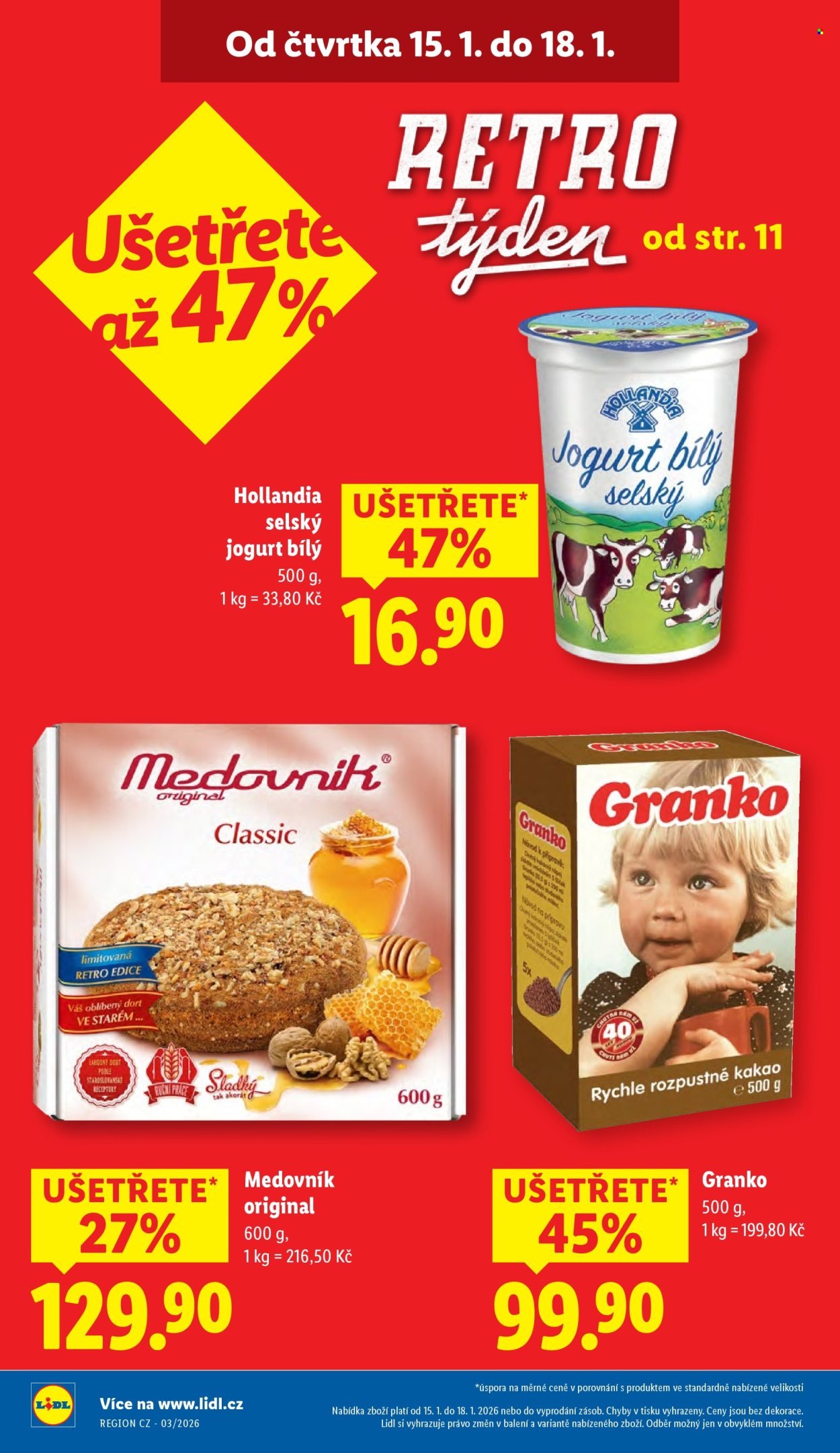 LIDL leták - Od čtvrtka 15.1.2026 (2026-01-15 - 2026-01-18)