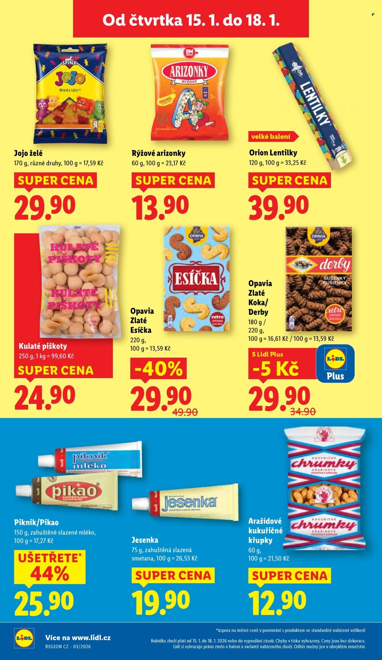 LIDL leták - Od čtvrtka 15.1.2026 (2026-01-15 - 2026-01-18)