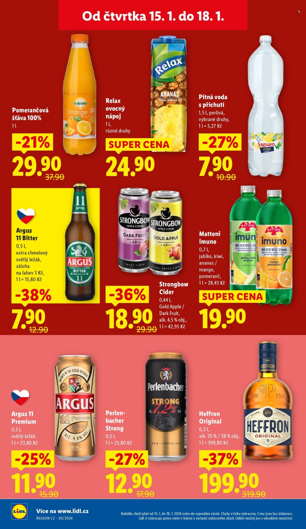 LIDL leták - Od čtvrtka 15.1.2026 (2026-01-15 - 2026-01-18)