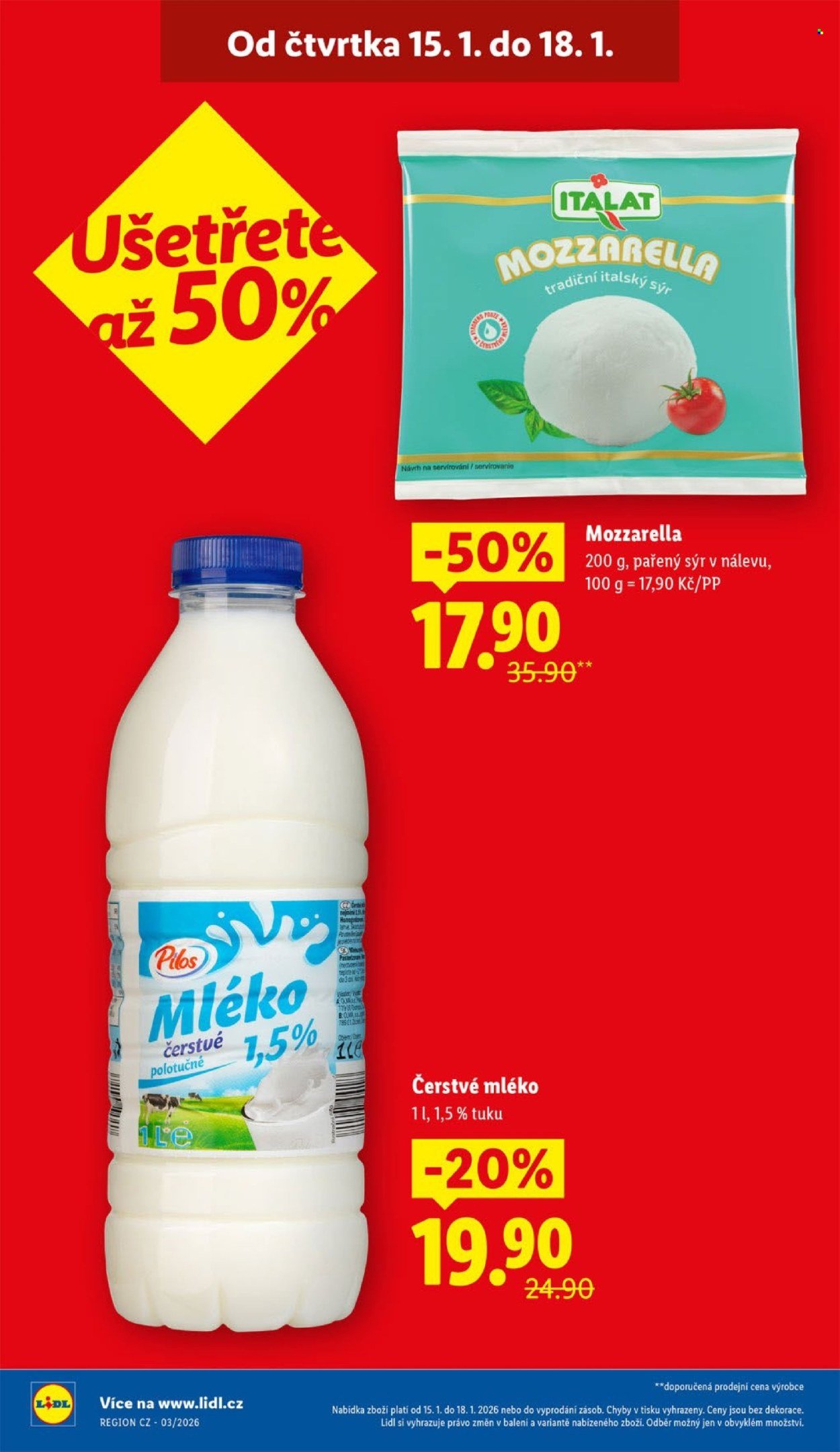 LIDL leták - Od čtvrtka 15.1.2026 (2026-01-15 - 2026-01-18)