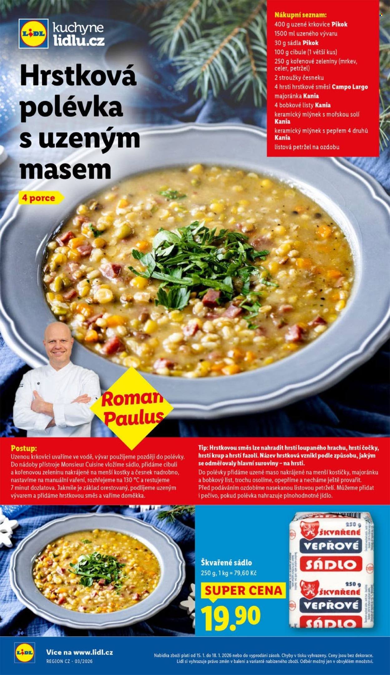 LIDL leták - Od čtvrtka 15.1.2026 (2026-01-15 - 2026-01-18)