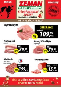 ZEMAN MASO-UZENINY leták - Od pondělí 15.12.2025 (2025-12-15 - 2025-12-23)