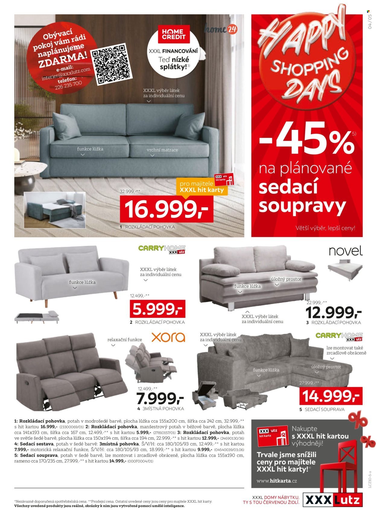 XXXLUTZ leták - Sleva 27 % téměř na všechno!