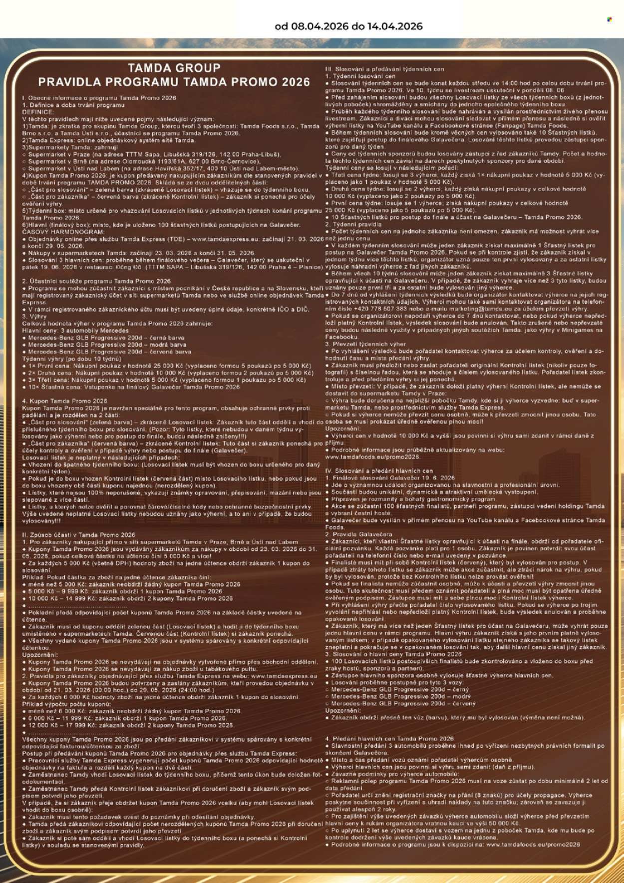 TAMDA FOODS leták - Od středy 8.4.2026 (2026-04-08 - 2026-04-14)