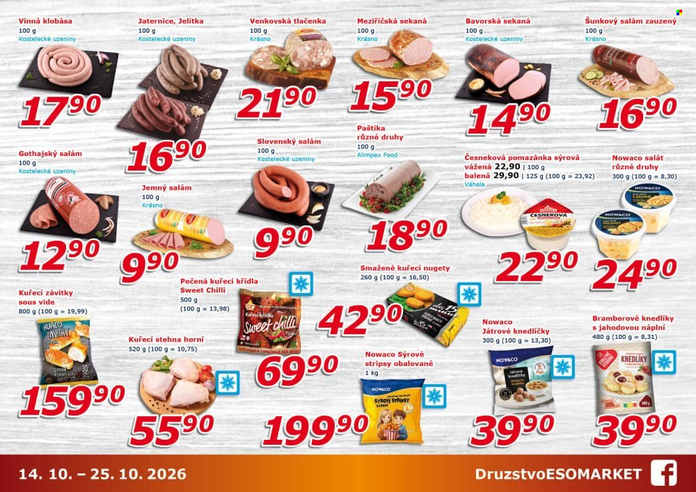 ESO MARKET leták - Od středy 14.10.2026