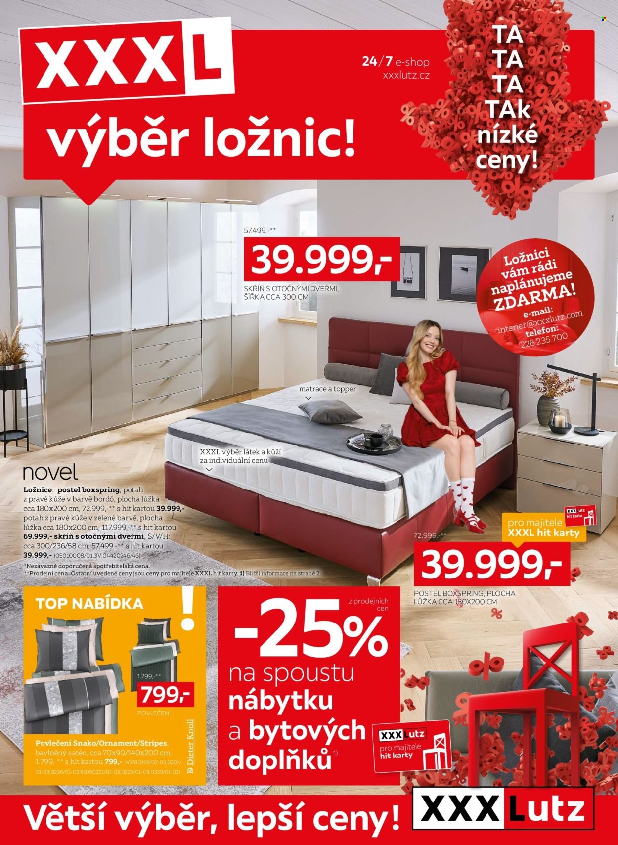 XXXLUTZ leták - XXXL výběr ložnic