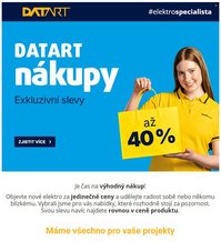 DATART leták - Datart nákupy exkluzivní slevy