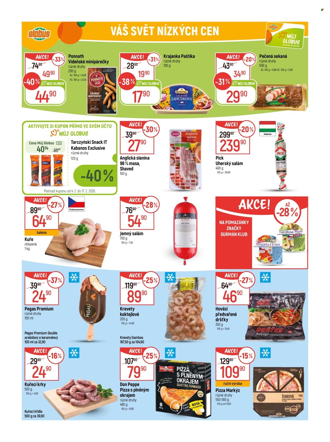 GLOBUS leták - Od středy 4.2.2026 (2026-02-04 - 2026-02-10)