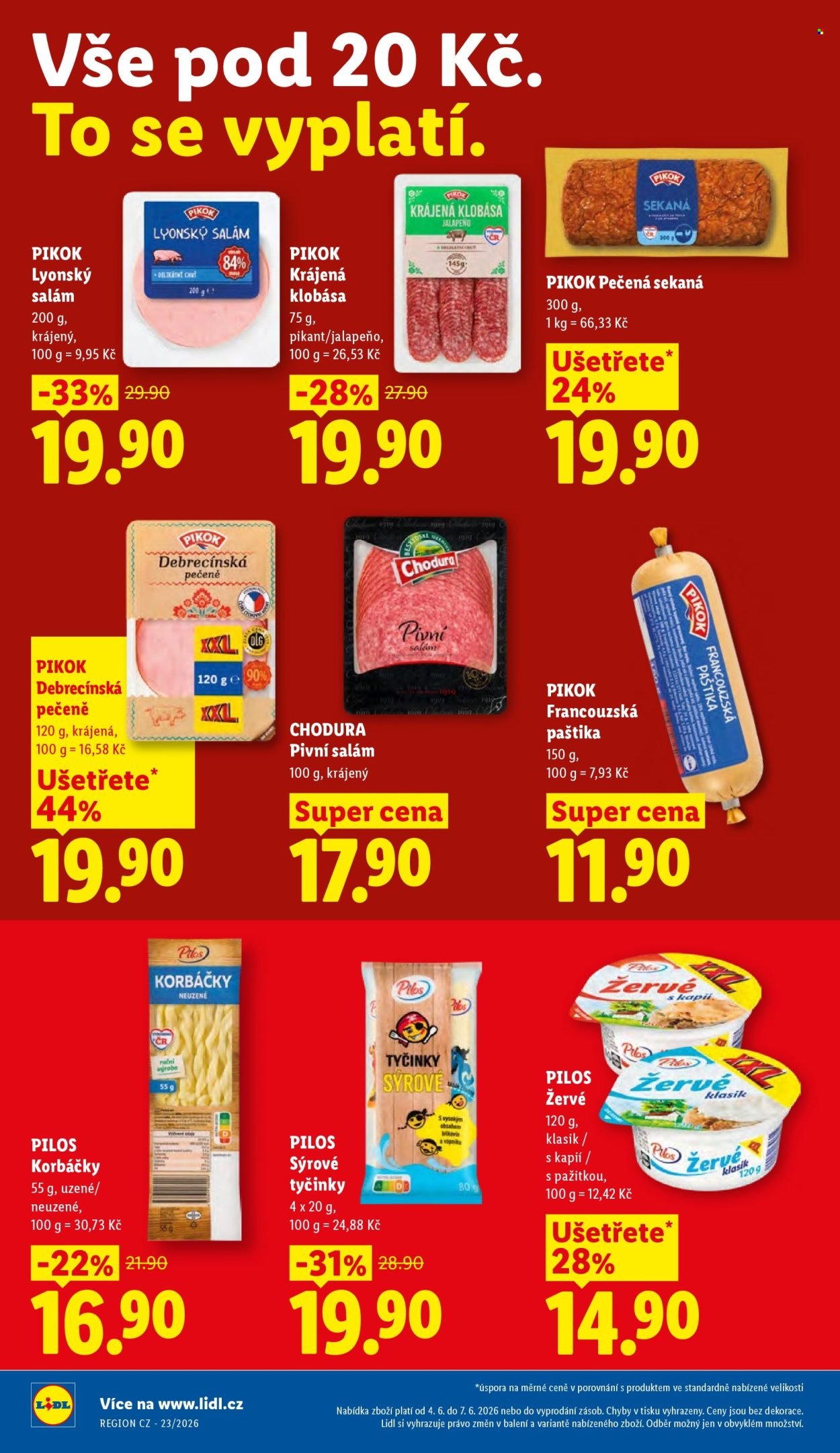 LIDL leták - Od čtvrtka 4.6.2026 (2026-06-04 - 2026-06-07)