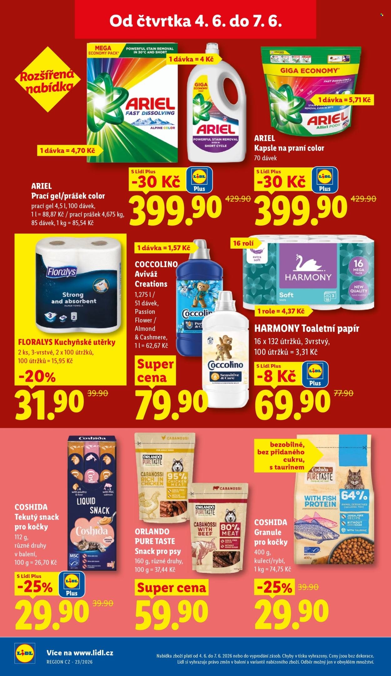 LIDL leták - Od čtvrtka 4.6.2026 (2026-06-04 - 2026-06-07)