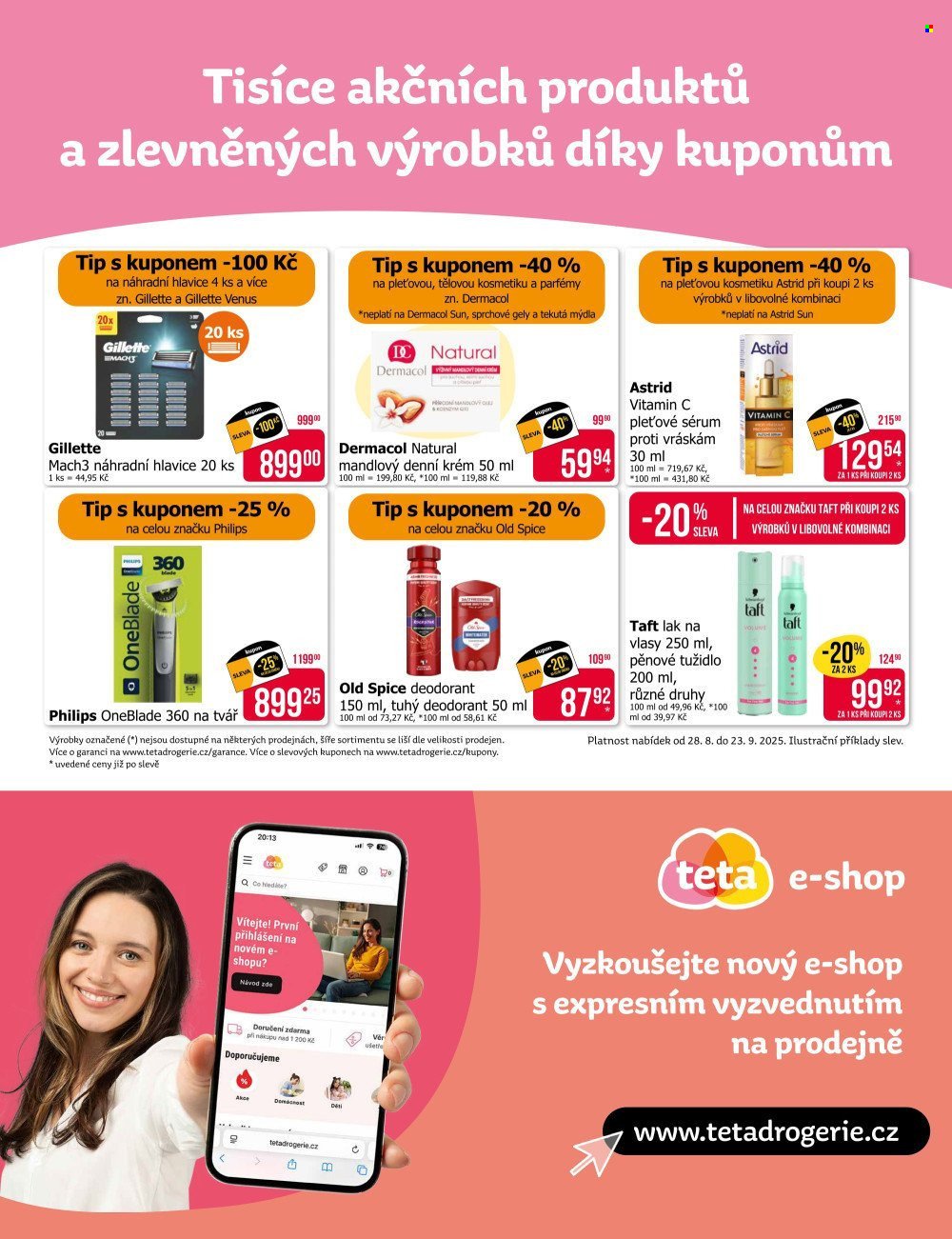 TETA DROGERIE leták - Vybrané magazínové akce (2025-08-28 - 2025-09-23)