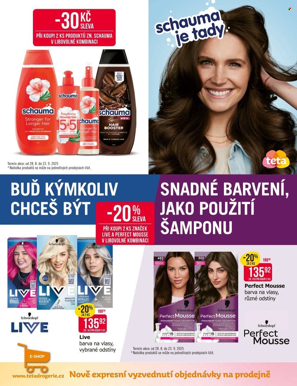 TETA DROGERIE leták - Vybrané magazínové akce (2025-08-28 - 2025-09-23)