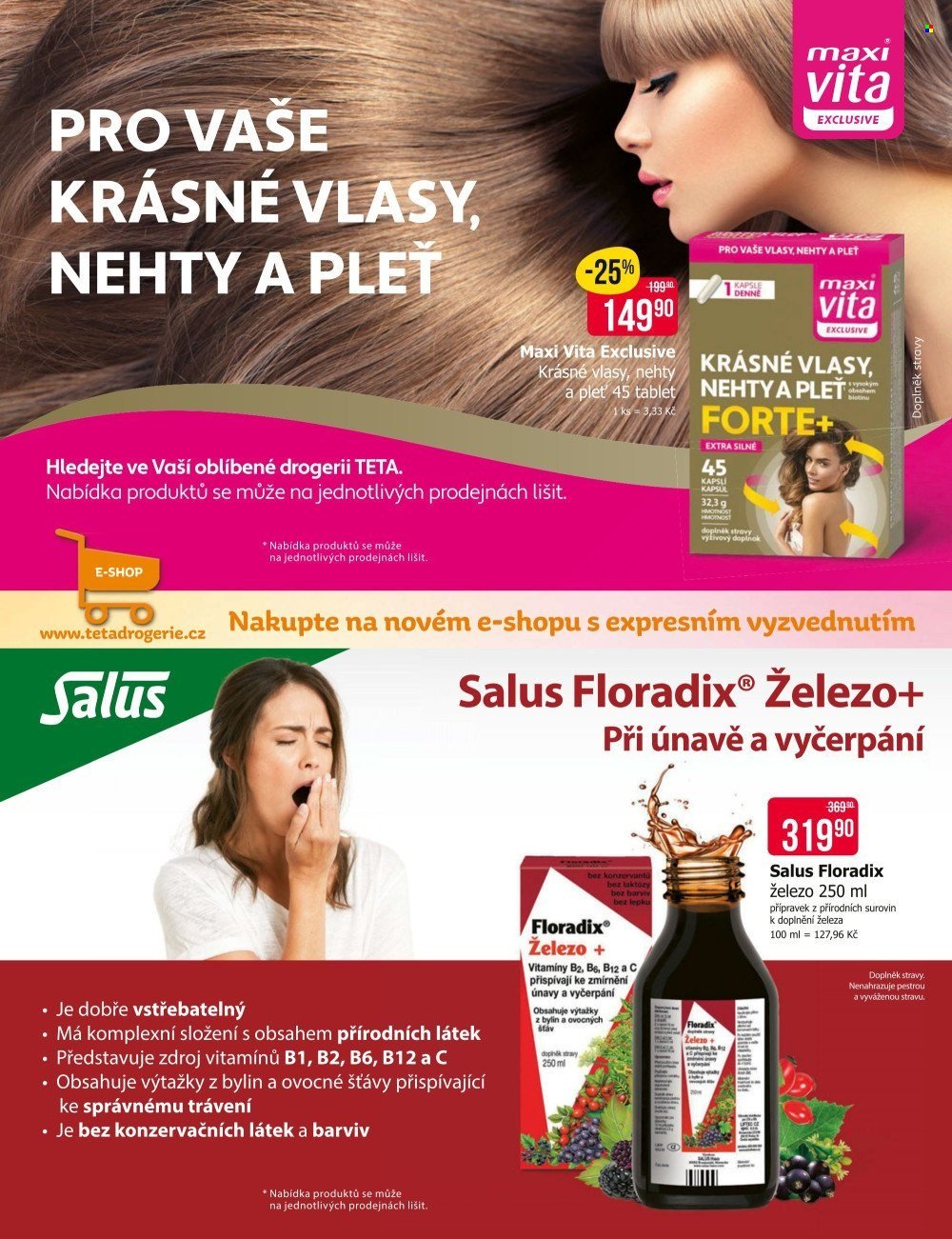 TETA DROGERIE leták - Vybrané magazínové akce (2025-08-28 - 2025-09-23)