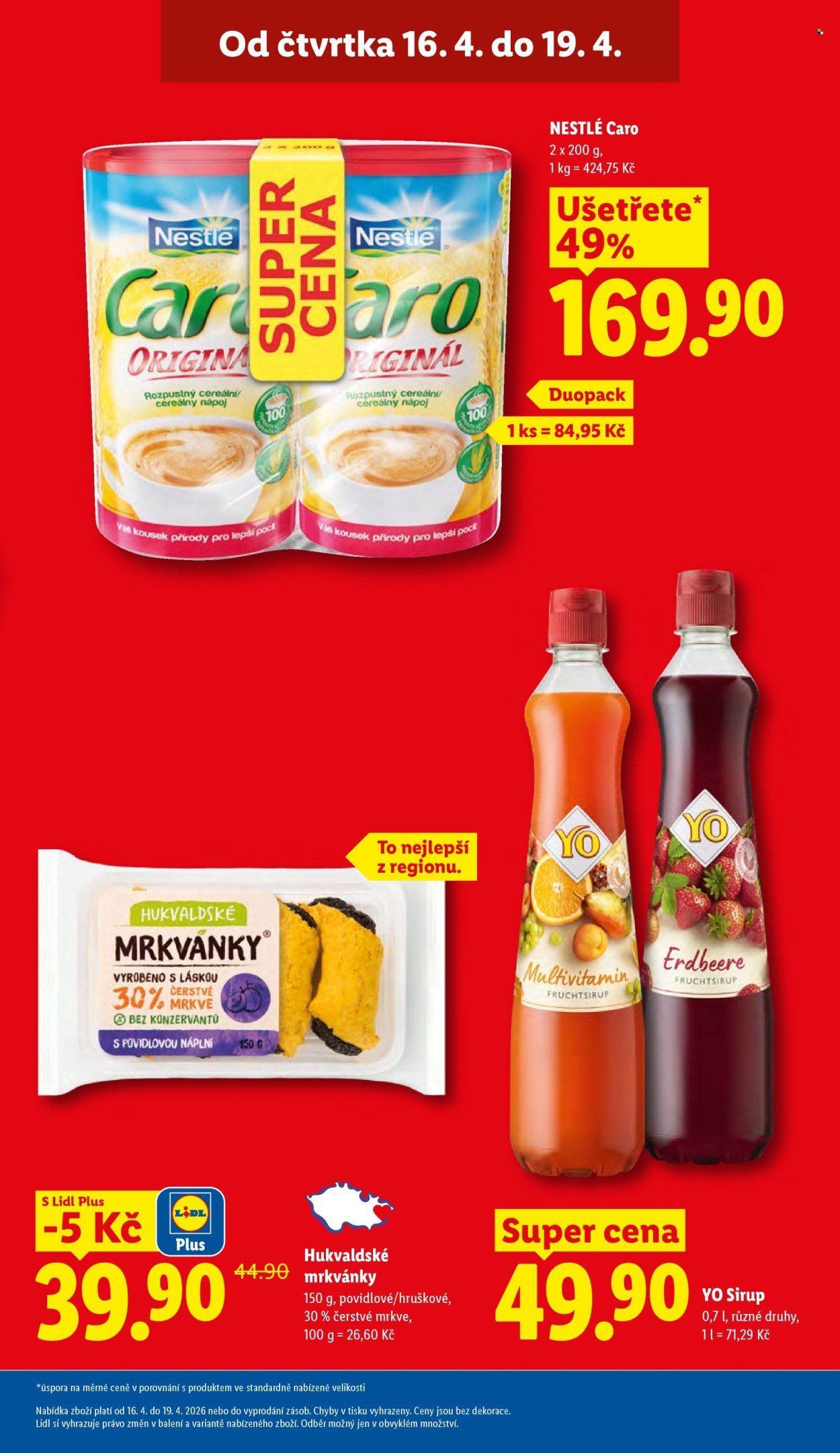 LIDL leták - Od čtvrtka 16.4.2026 (2026-04-16 - 2026-04-19)
