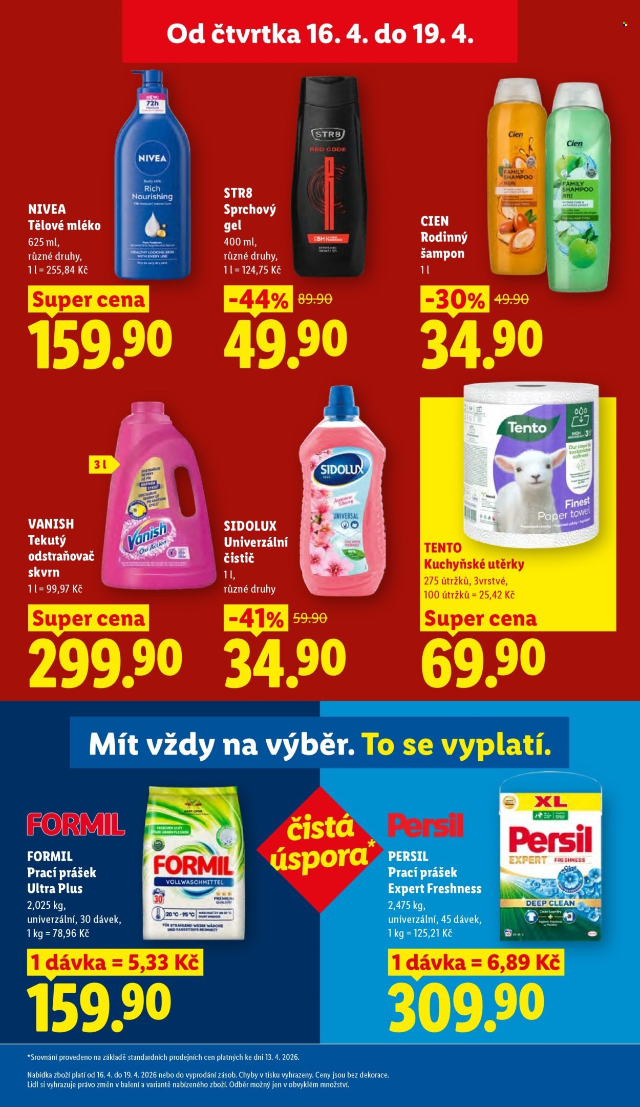 LIDL leták - Od čtvrtka 16.4.2026 (2026-04-16 - 2026-04-19)