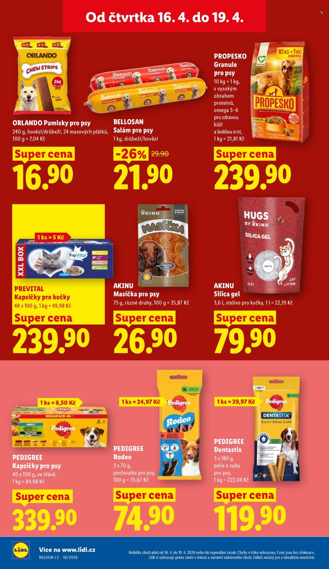LIDL leták - Od čtvrtka 16.4.2026 (2026-04-16 - 2026-04-19)