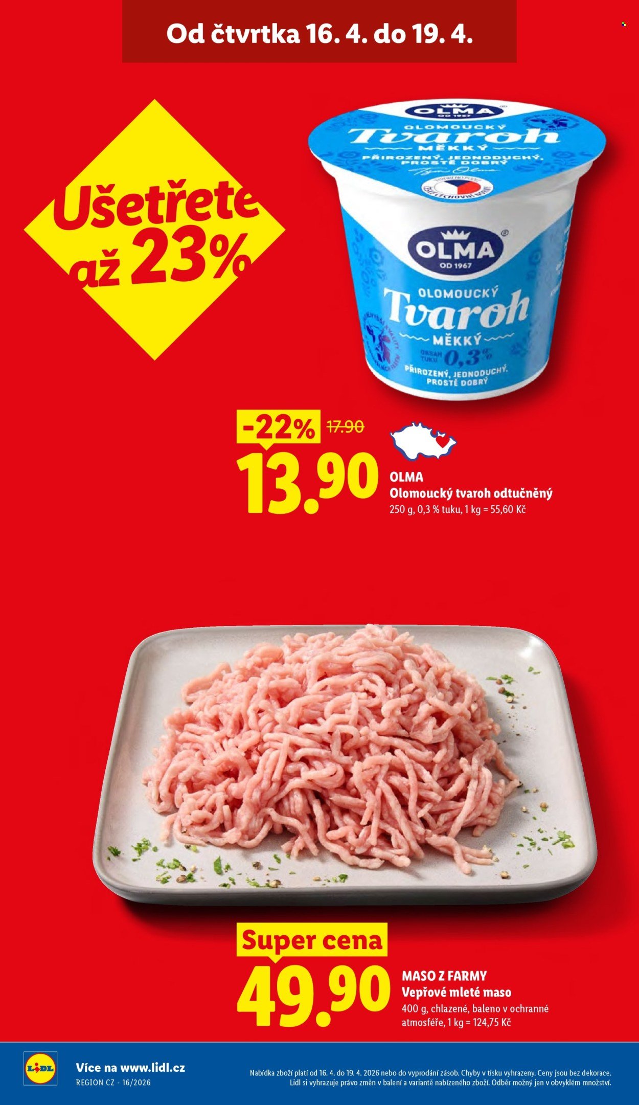 LIDL leták - Od čtvrtka 16.4.2026 (2026-04-16 - 2026-04-19)