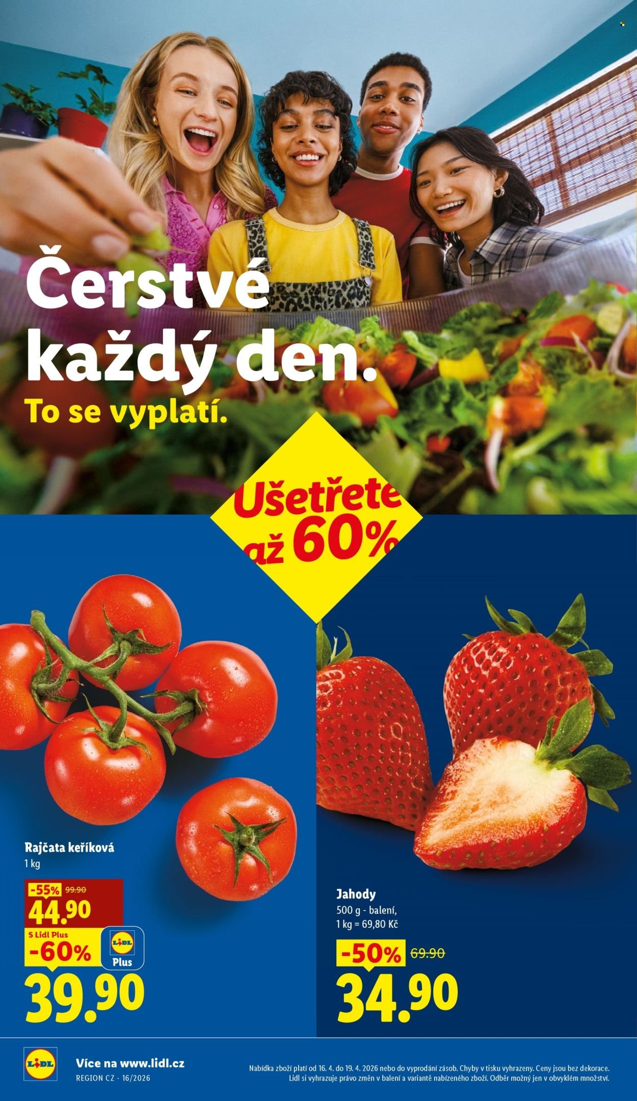 LIDL leták - Od čtvrtka 16.4.2026 (2026-04-16 - 2026-04-19)
