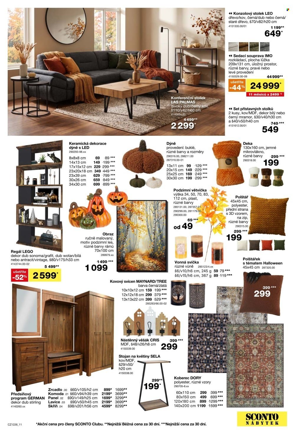 SCONTO NÁBYTEK leták - -40% na sedací soupravy, pohovky, křesla