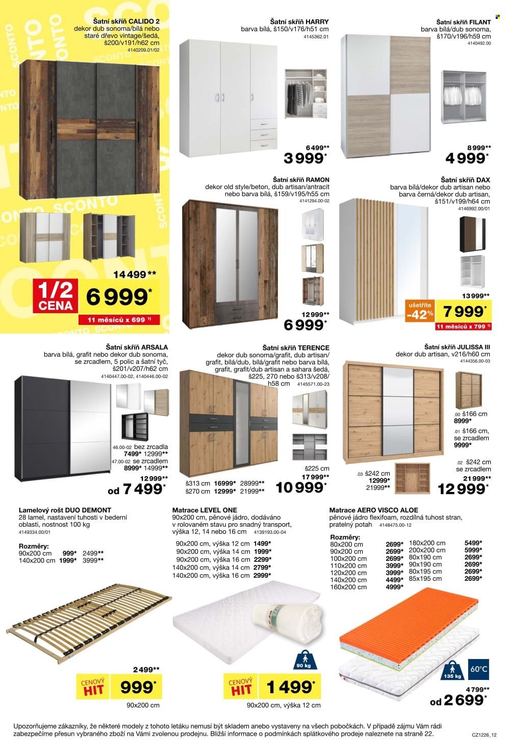 SCONTO NÁBYTEK leták - -40% na sedací soupravy, pohovky, křesla