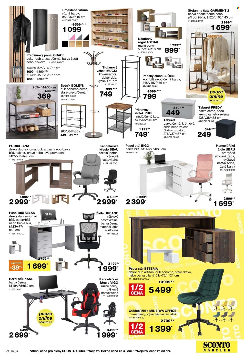 SCONTO NÁBYTEK leták - -40% na sedací soupravy, pohovky, křesla