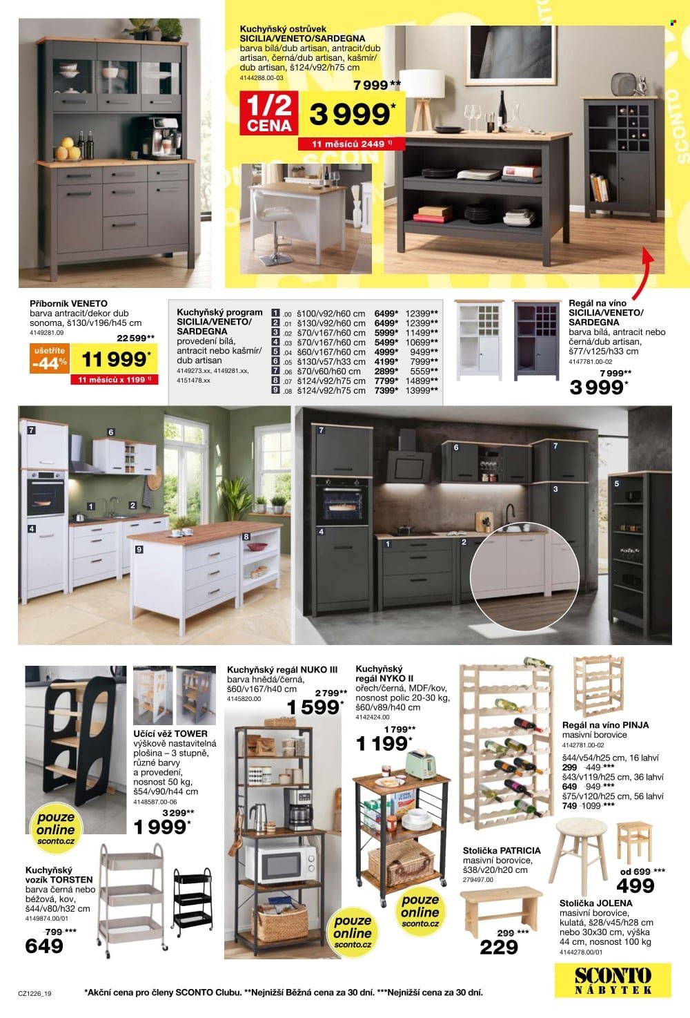SCONTO NÁBYTEK leták - -40% na sedací soupravy, pohovky, křesla