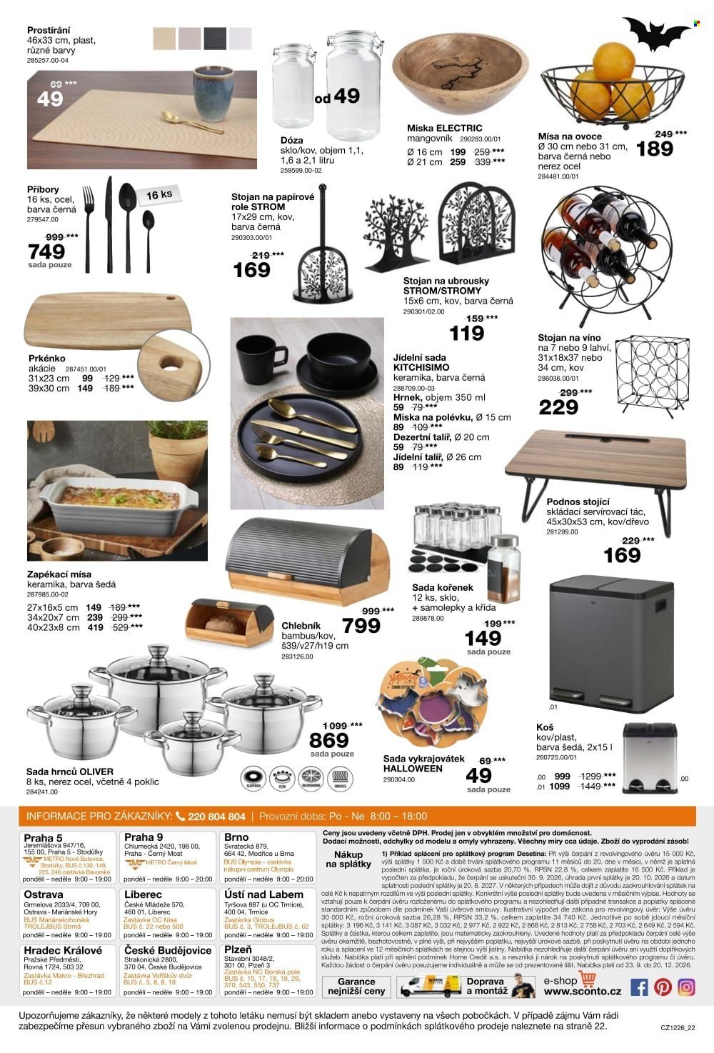SCONTO NÁBYTEK leták - -40% na sedací soupravy, pohovky, křesla