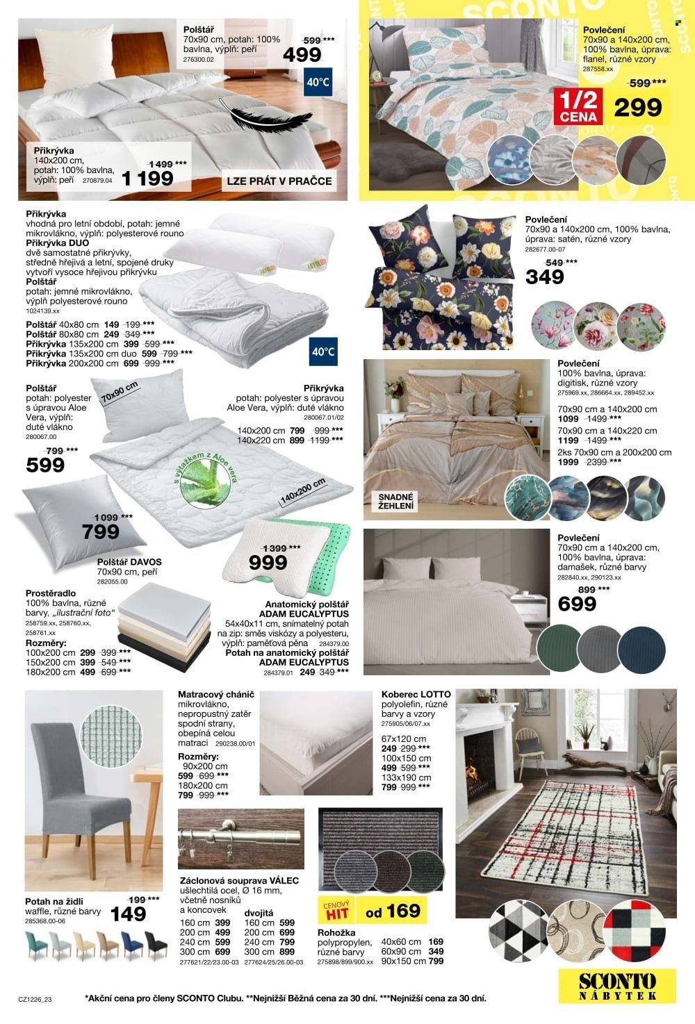 SCONTO NÁBYTEK leták - -40% na sedací soupravy, pohovky, křesla