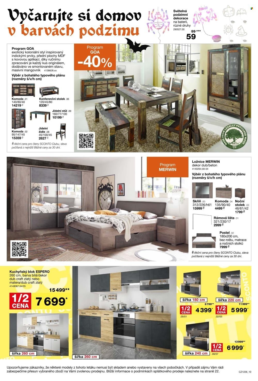 SCONTO NÁBYTEK leták - -40% na sedací soupravy, pohovky, křesla